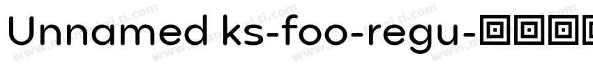 Unnamed ks-foo-regu字体转换